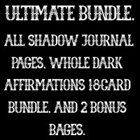 🖤ULTIMATE BUNDLE A🖤 Dark Journal For Deep Feels + Dark affirmation pages + Bonus pages🖤