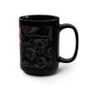 Mother's Day Mug — Neon Pink Happy Mother's Day!! on Dark Rose Background - MIHONO