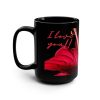 Red Lily Photo Black Coffee Mug By MIHONO