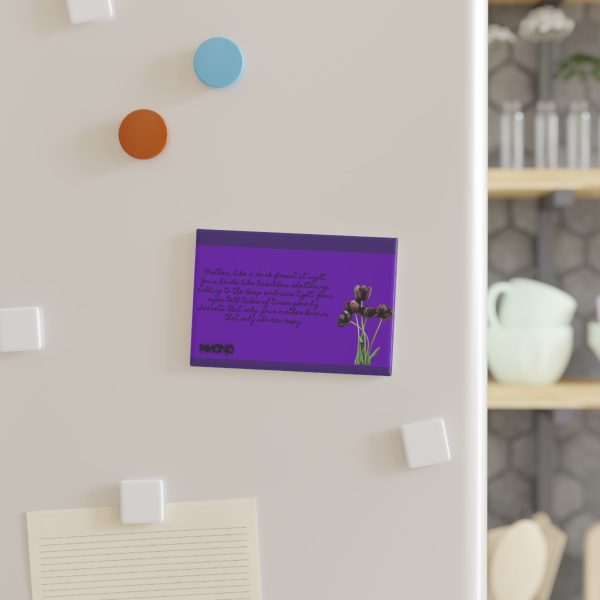 17641417517789444896_2048.jpeg Witch Purple Tulips Magnet — Poetic Mother Quote By MIHONO