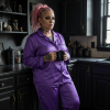 Mother’s Day Purple Satin Pajama Set – Soft Floral Sleepwear By MIHONO