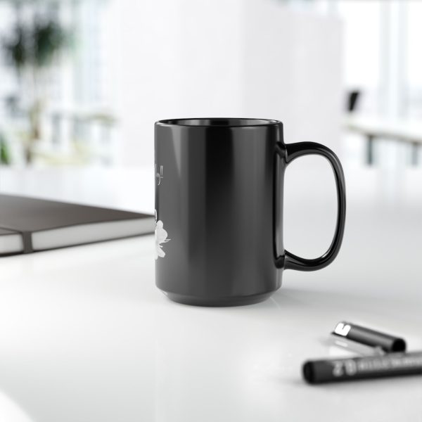 Happy Mother's Day Flower Black Mug By MIHONO