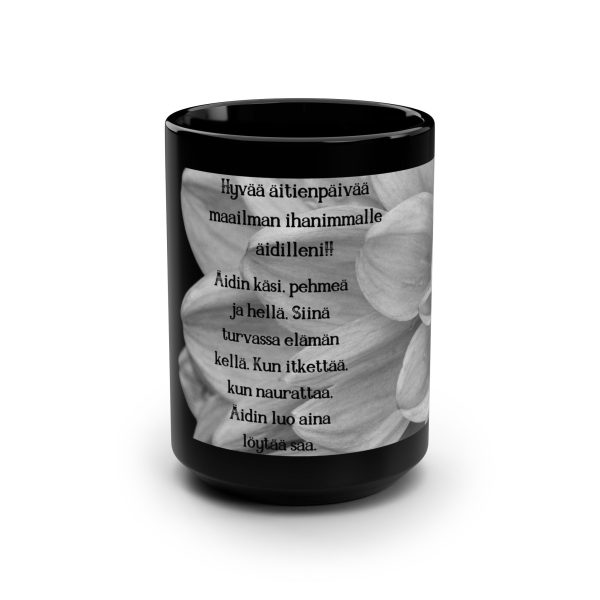 5355158649023620113_2048.jpeg Black Floral Finnish Mother's Day Mug — MIHONO