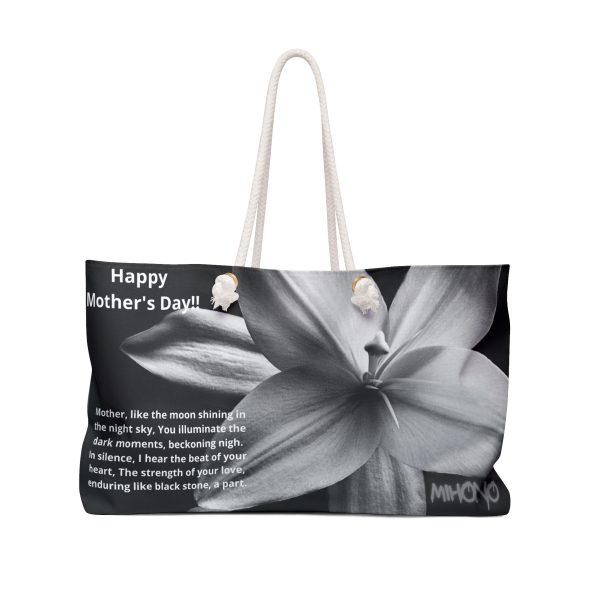 7409020817813946694_2048.jpeg Mother's Day Floral Weekender Bag With White Lily And Poem By MIHONO
