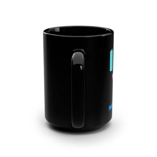 Love You!! Black Mug — Floral Tulip By MIHONO