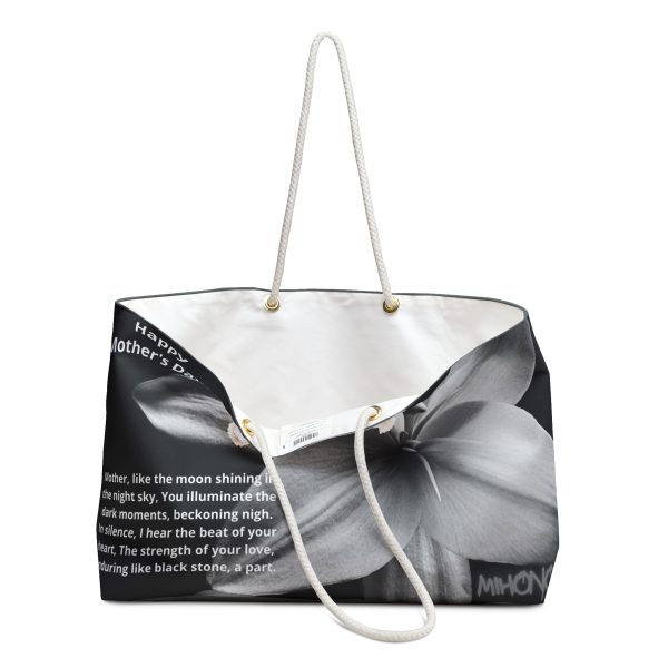 8777636235659715041_2048.jpeg Mother's Day Floral Weekender Bag With White Lily And Poem By MIHONO