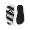 Flip Flops With Black & White Stripes By MIHONO