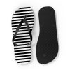 Flip Flops With Black & White Stripes By MIHONO