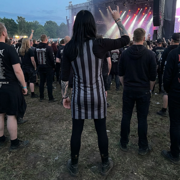 Black Stripe Dress  By MIHONO