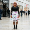 Skater Skirt — Bold Word Print Love, Hate, Loser By MIHONO