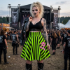 20260427202609-1f142775-3a29-6d10-bf77-0ac1f039454a-1.png Black And Green Striped Skirt By MIHONO