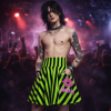20260427202902-1f14277b-acd0-6890-98dc-aa2afb4425e5-1.png Black And Green Striped Skirt By MIHONO