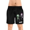 Emo Swim Shorts — Dancing Pastel Skeletons By MIHONO