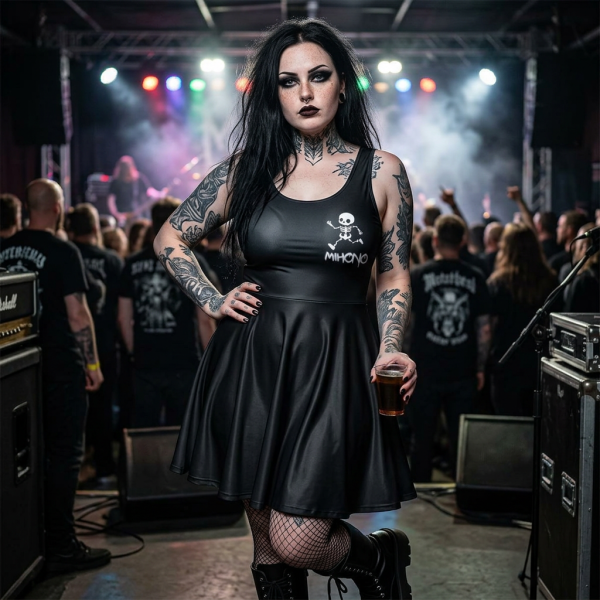 Metal Head  Skull Dress By MIHONO