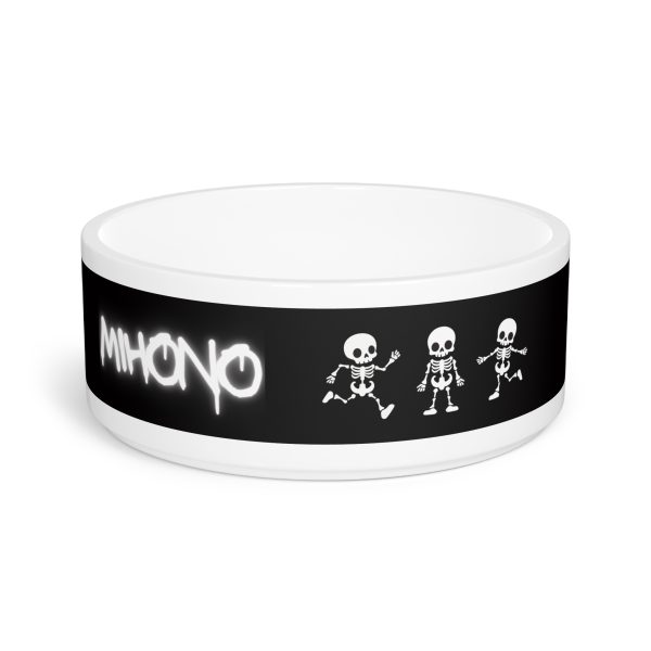 Goth Skeleton Pet Bowl By MIHONO