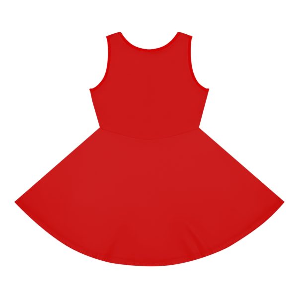 Goth Girls' Red Sundress with Flying Bats By MIHONO