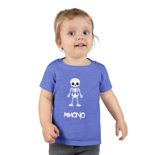 Goth Toddler T-Shirt — Cute Skeleton Graphic By MIHONNO