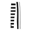 Metal Head Black & White Striped Youth Leggings By MIHONO