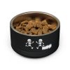 Metal Head Skull Pet Bowl — 18oz Stainless Steel By MIHONO