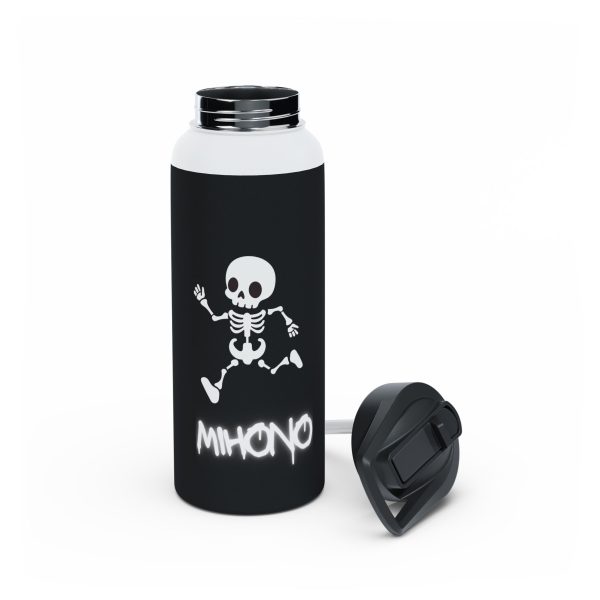 Emo Skeleton Stainless Steel Water Bottle By MIHONO
