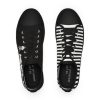 Emos Striped Black & White Low Top Sneakers By MIHONO