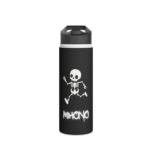 Emo Skeleton Stainless Steel Water Bottle By MIHONO