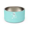 Metal Head Skull Pet Bowl — 18oz Stainless Steel By MIHONO