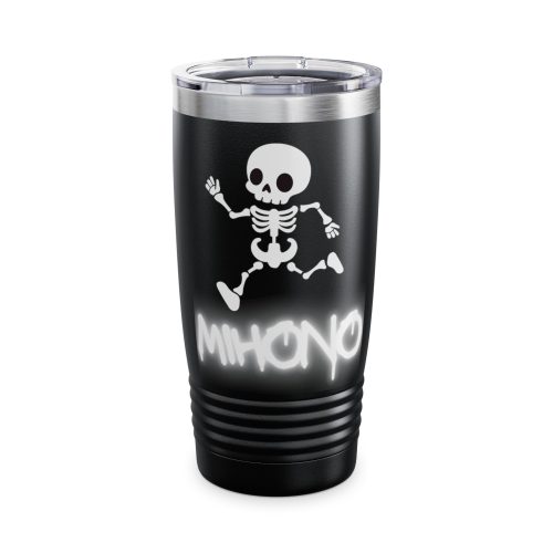 20oz Stainless Tumbler with Dancing Skeleton By MIHONO