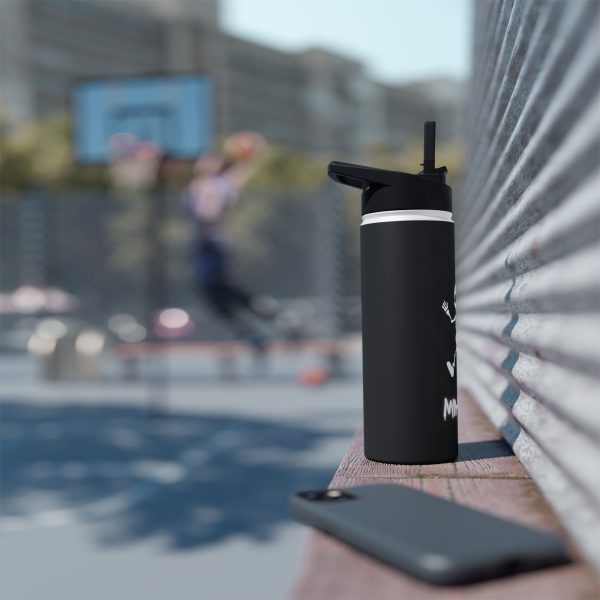 Emo Skeleton Stainless Steel Water Bottle By MIHONO