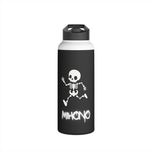 Emo Skeleton Stainless Steel Water Bottle By MIHONO