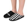 Metal Heads Skeleton Striped Indoor Slippers By MIHONO