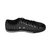 Goth Black Striped Rose Street Sneakers  By MIHONO