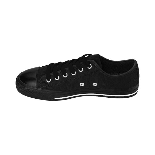 Goth Black Striped Rose Street Sneakers  By MIHONO