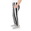 Emo Youth Black & White Striped Joggers By MIHONO