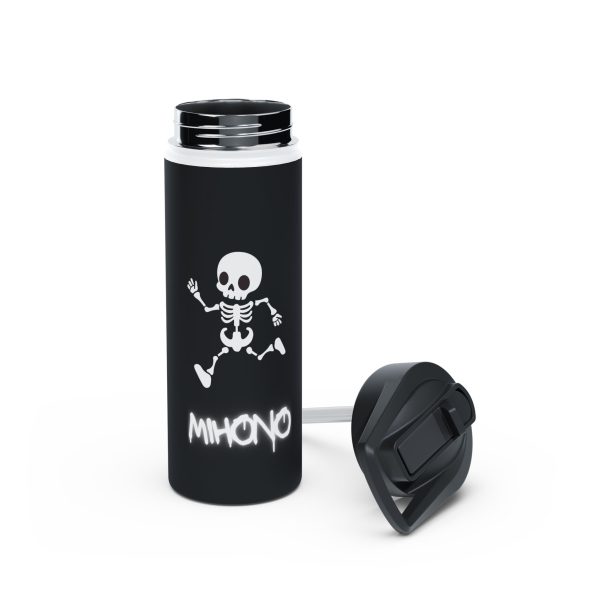 Emo Skeleton Stainless Steel Water Bottle By MIHONO