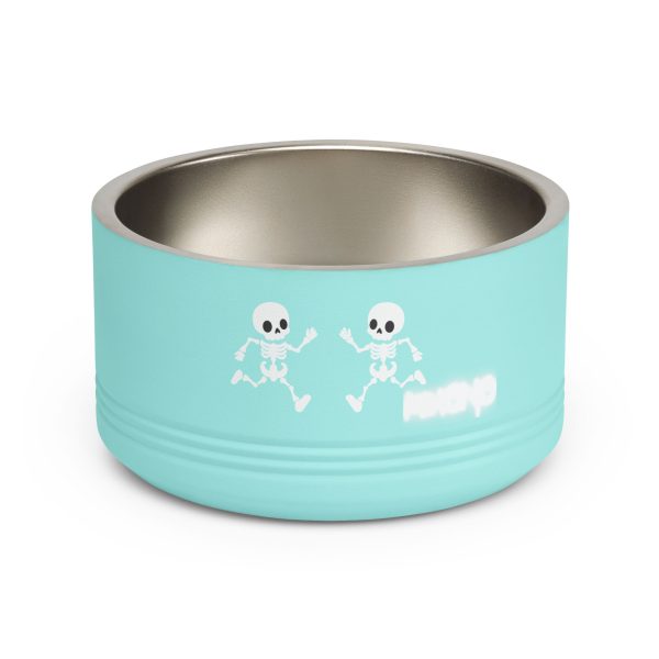 Metal Head Skull Pet Bowl — 18oz Stainless Steel By MIHONO