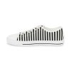 Emos Striped Black & White Low Top Sneakers By MIHONO