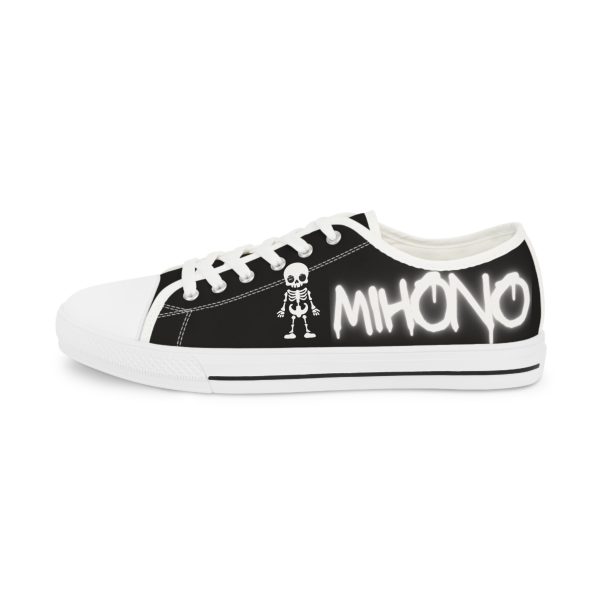 Emos Striped Black & White Low Top Sneakers By MIHONO