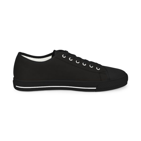 Emos Striped Black & White Low Top Sneakers By MIHONO