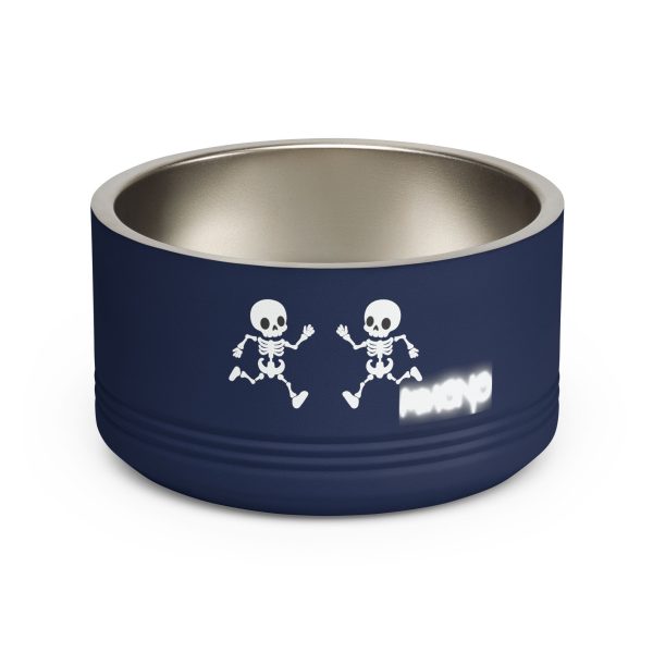 Metal Head Skull Pet Bowl — 18oz Stainless Steel By MIHONO
