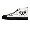 Goth Sneakers — Black Kiss Graphic "Lover Loser" By MIHONO