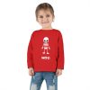 Emo Toddler Long Sleeve Tee With Cute Skeleton Graphic By MIHONO
