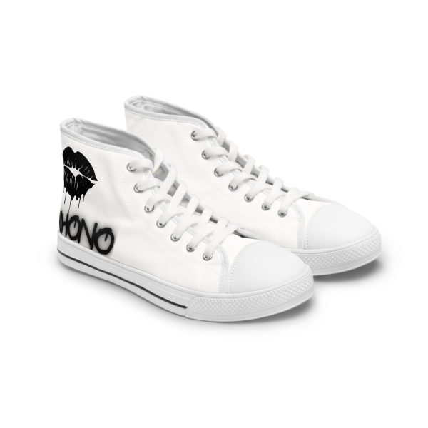 Goth Sneakers — Black Kiss Graphic "Lover Loser" By MIHONO