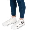 Goth Sneakers — Black Kiss Graphic "Lover Loser" By MIHONO