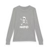 Metal Head Youth Long Sleeve Tee With Dancing Skeleton By MIHONO