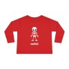 Emo Toddler Long Sleeve Tee With Cute Skeleton Graphic By MIHONO
